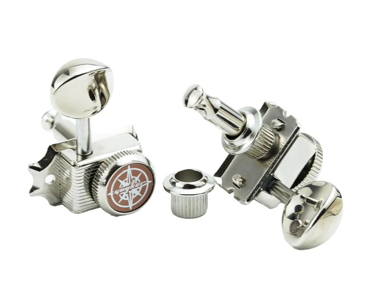 Guyker 6 Locking Guitar Tuners Nickel | Finer Tuning & Stability for Electric & Acoustic Guitars - view 6