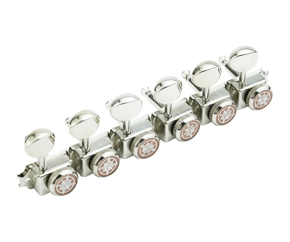 Guyker 6 Locking Guitar Tuners Nickel | Finer Tuning & Stability for Electric & Acoustic Guitars - view 3