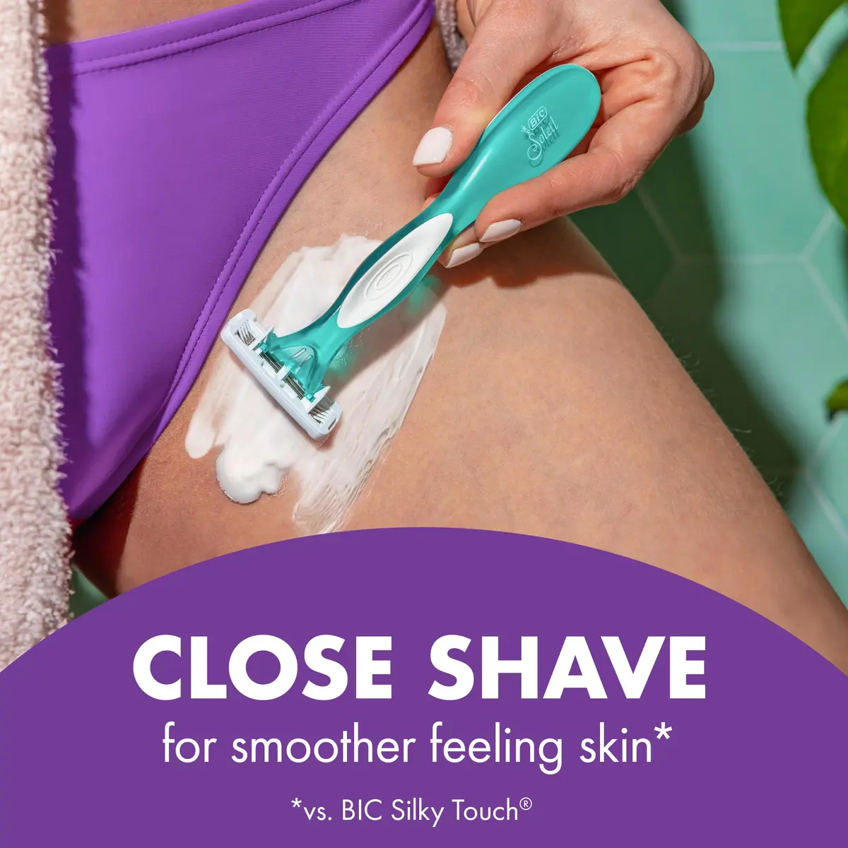 BIC Soleil 4 Escape Womens Disposable Razors, 4-Blade, 4-Pack, Lavender | Comfortable, Travel-Friendly Shaving - view 6