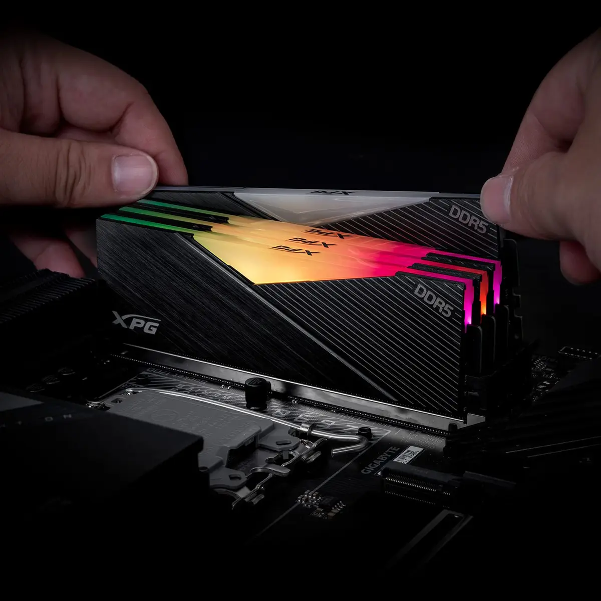 XPG Lancer RGB DDR5 6000MHz 32GB (2x16GB) CL40 UDIMM Desktop SDRAM Black Heatsink | Gaming Memory - view 5