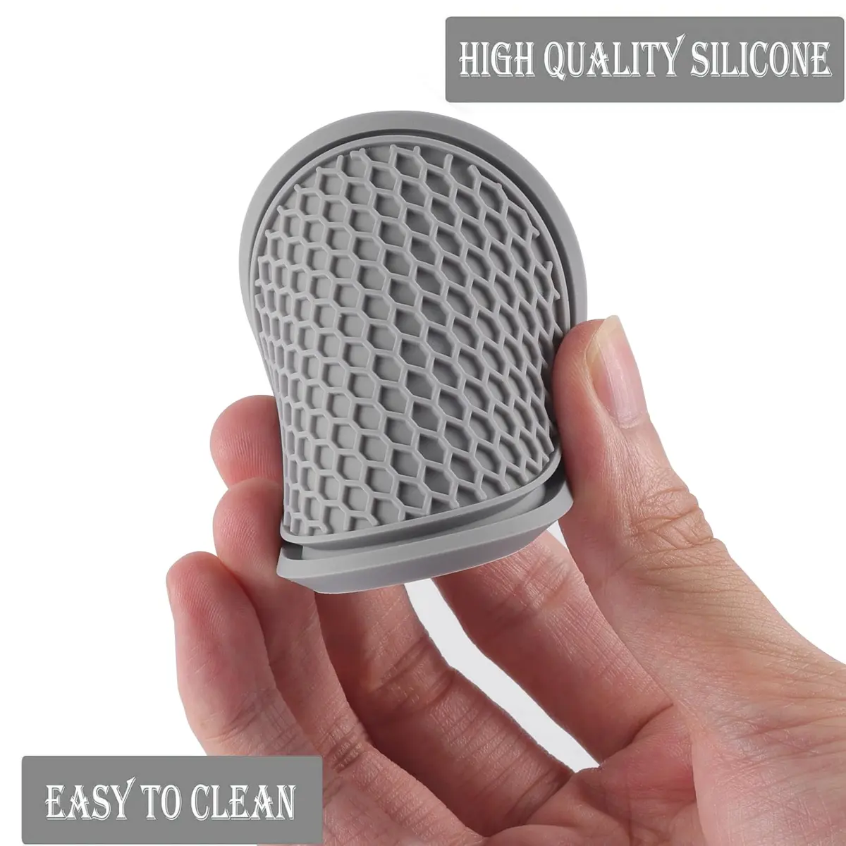 SINGARO Gray 4PCS Silicone Car Cup Coaster | Universal Non-Slip Cup Holder Insert for Cars, Homes, Offices (2.77 inch) - view 5