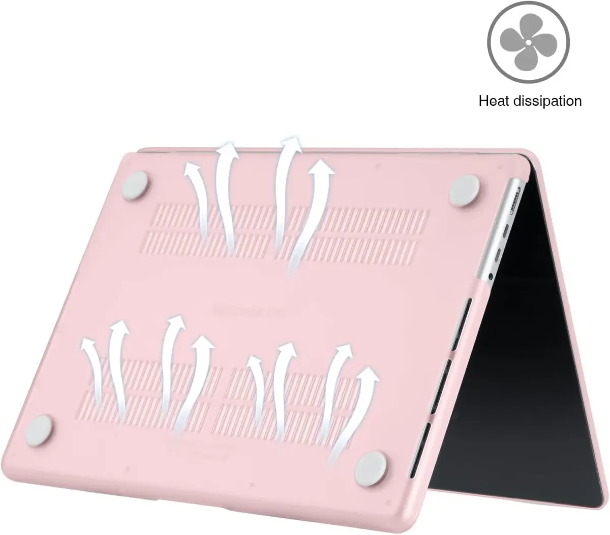 EooCoo Matte Light Pink Hard Case for MacBook Pro 14-inch | Includes Keyboard Cover & Screen Protector - view 4