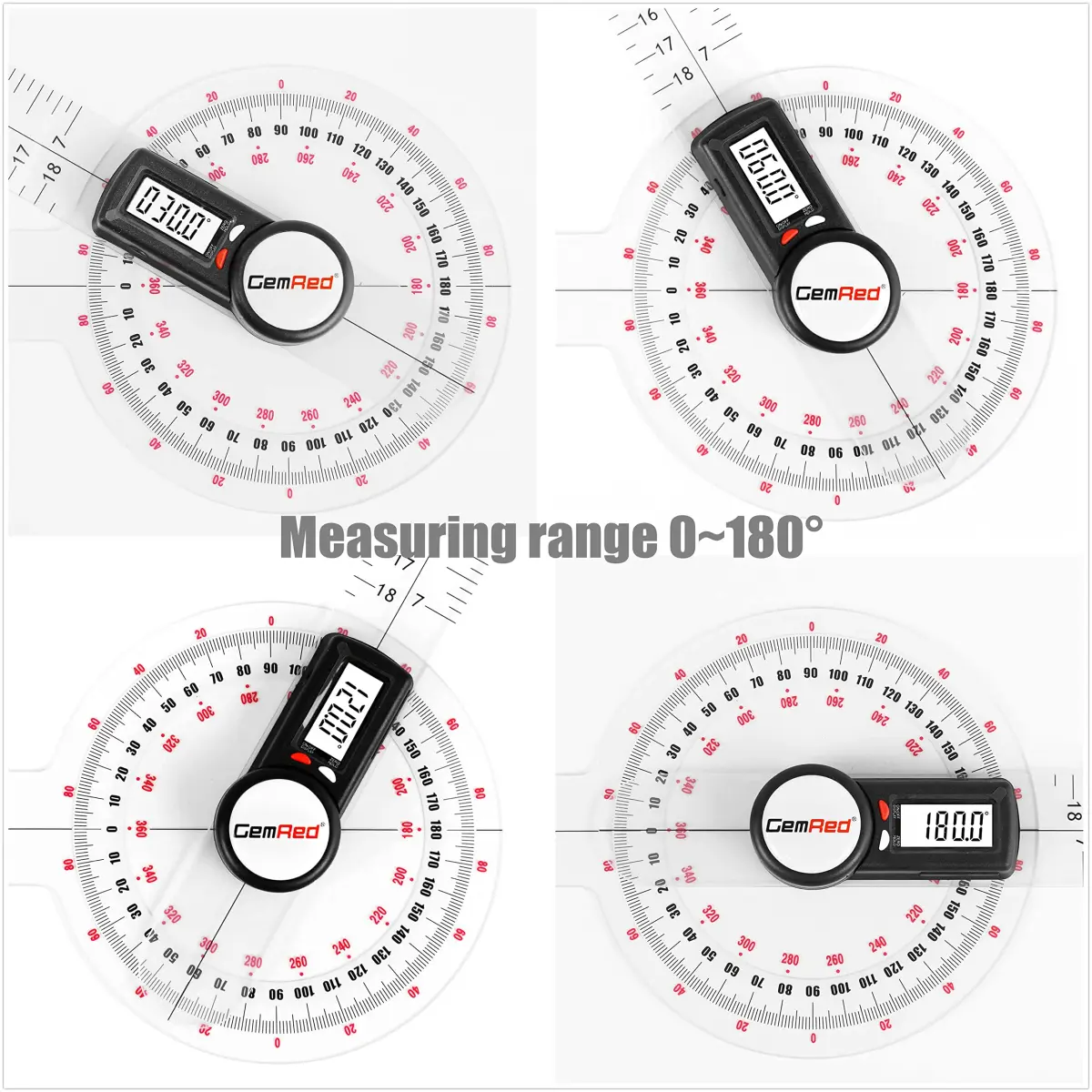 GemRed 12 inch Digital Goniometer for Joint ROM Measurement | Physical Therapy Tool - view 2