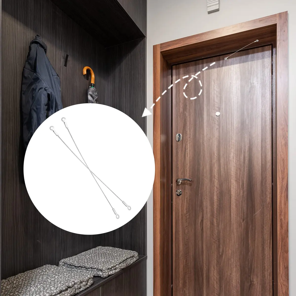 Jiozermi 10 Pcs 12 Inch (30 CM) Cabinet Door Restraint | Stainless Steel Hinge Limiter - view 7