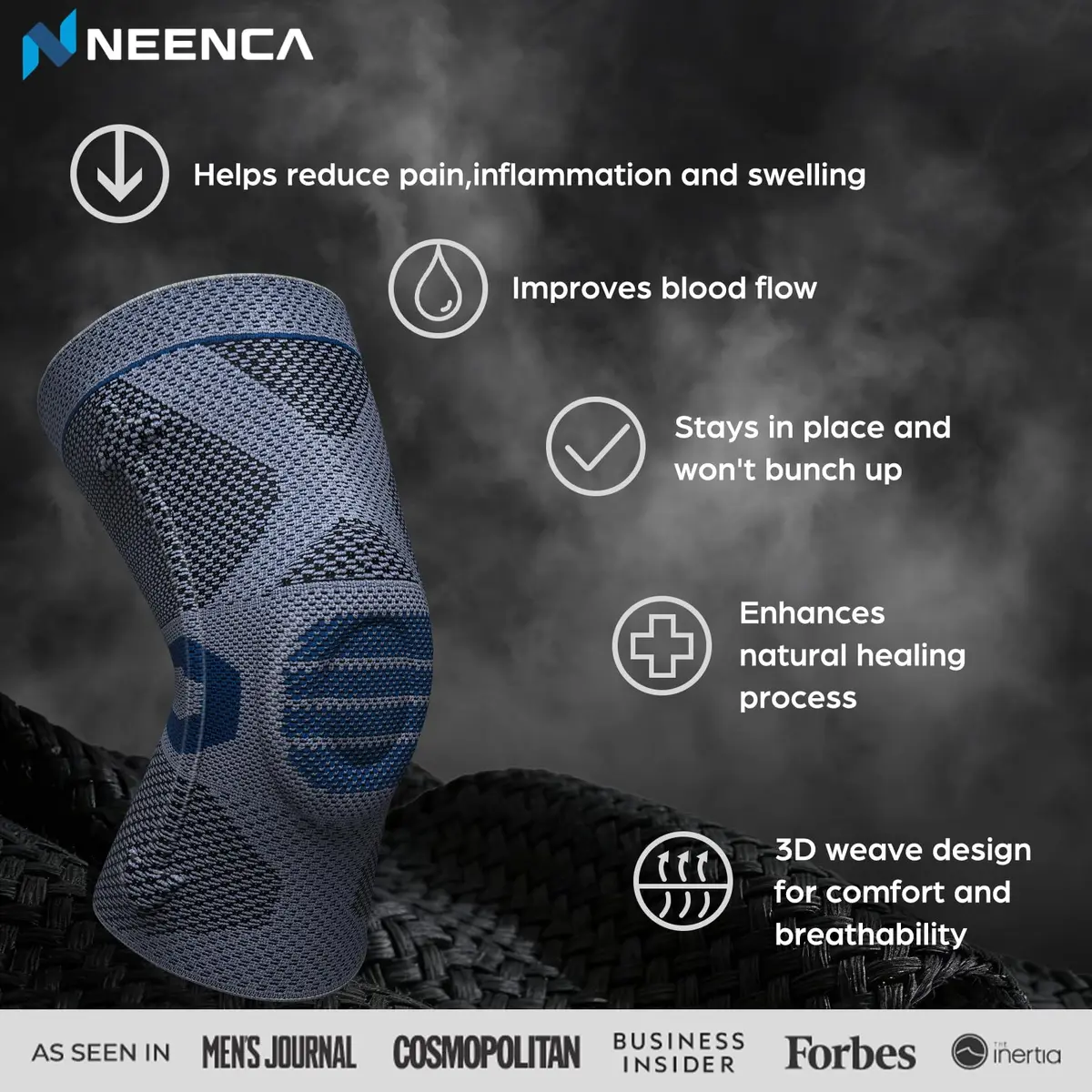 NEENCA Professional Knee Brace Medical Support for Women & Men | Patella Gel Pad & Side Stabilizers - view 4