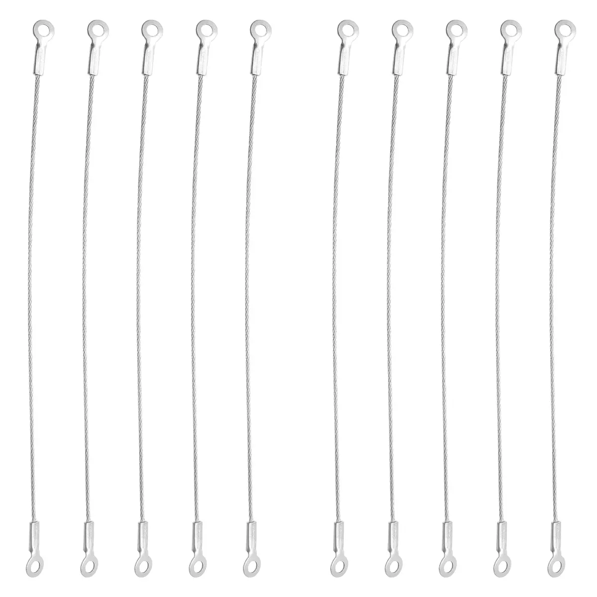 Jiozermi 8 Inch Cabinet Door Restraint, 10 Pcs, Stainless Steel | Prevents Doors from Swinging Open Too Far - main product image
