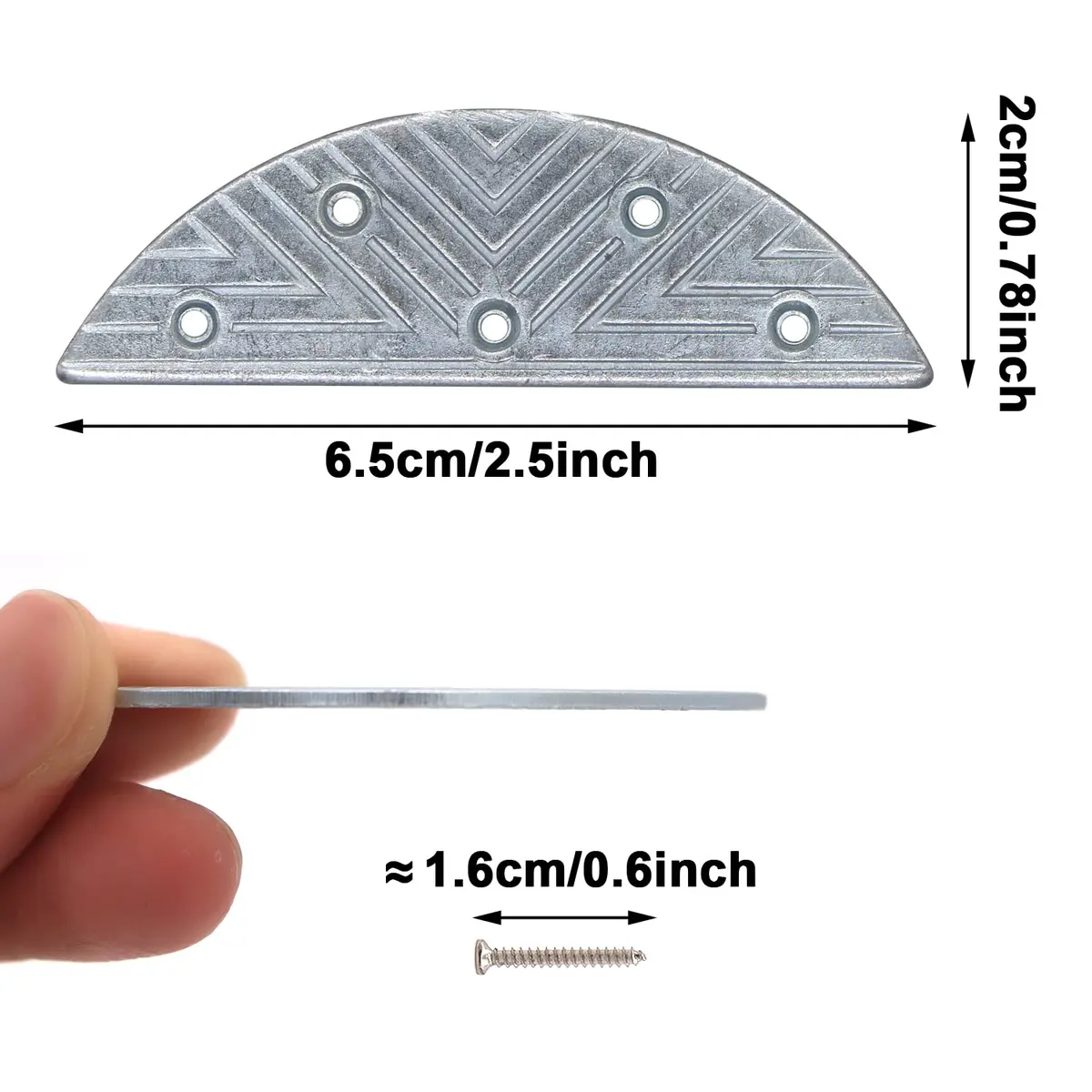 GOETOR Metal Heel Plates 4 PCS | Heavy Duty Heel Protectors for Shoe Repair - view 3
