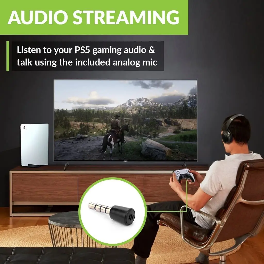 Avantree C81 USB-C Bluetooth Audio Adapter for PS5 | Wireless, Low Latency, Wide Compatibility - view 2