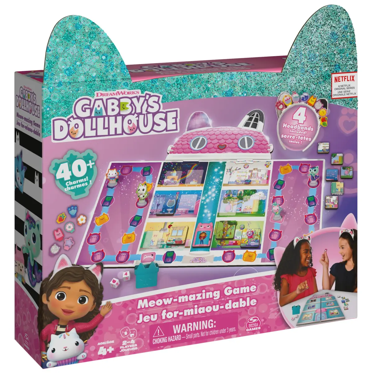 Spin Master Games Gabby's Dollhouse Meow-Mazing Family Game | Educational Board Game for Kids Ages 4+ - main product image