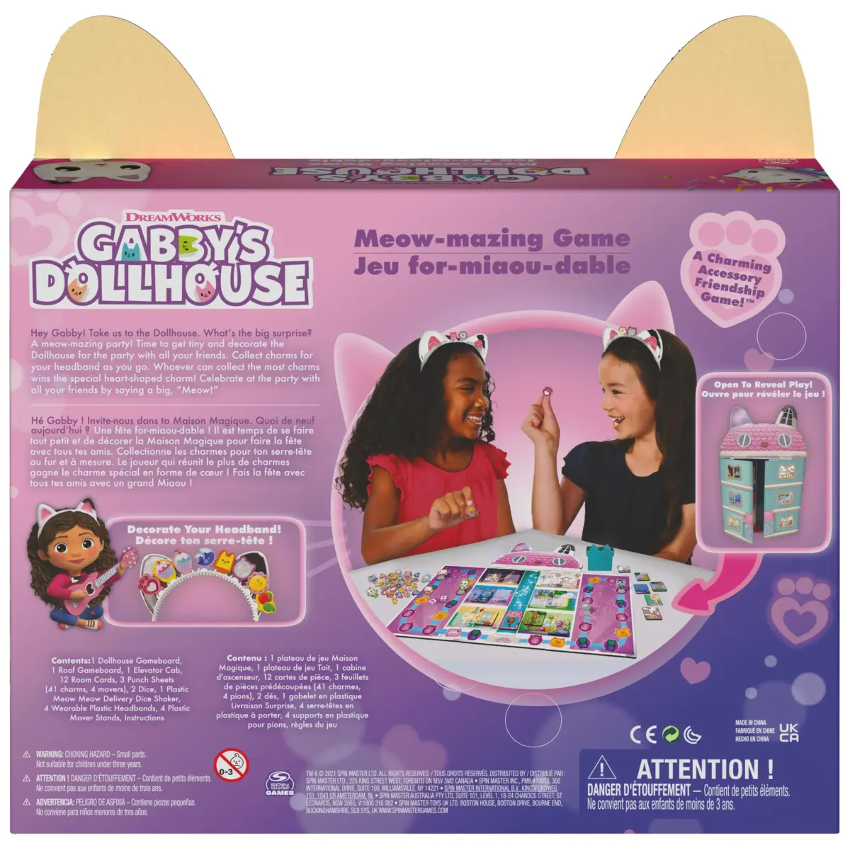 Spin Master Games Gabby's Dollhouse Meow-Mazing Family Game | Educational Board Game for Kids Ages 4+ - view 7