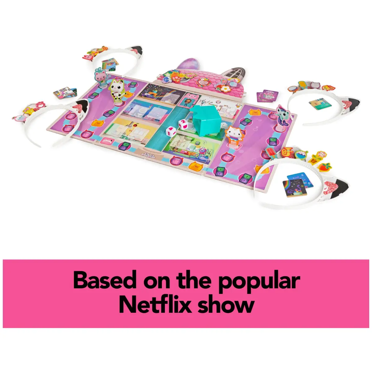 Spin Master Games Gabby's Dollhouse Meow-Mazing Family Game | Educational Board Game for Kids Ages 4+ - view 3