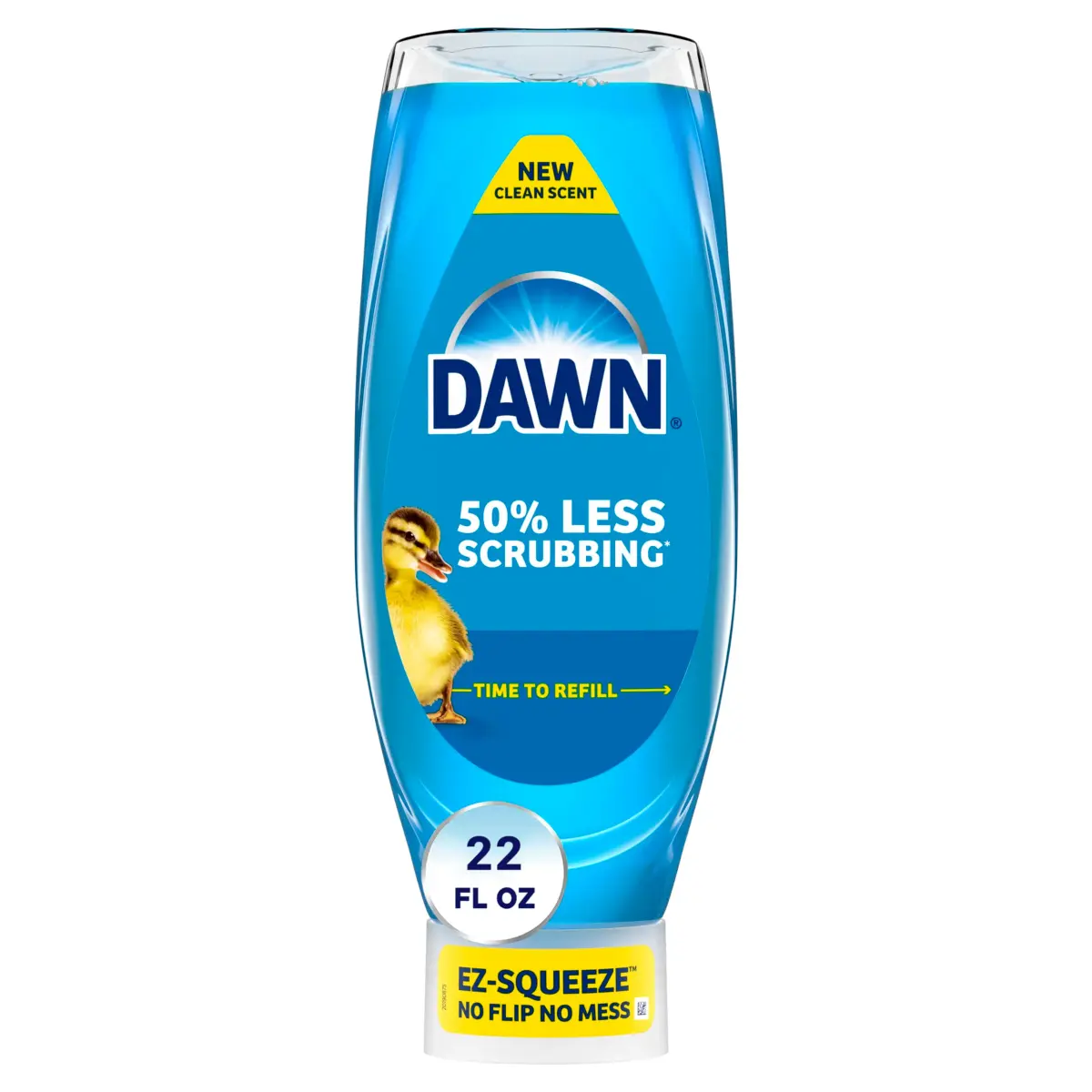 Dawn EZ-Squeeze Ultra Dish Soap, Dishwashing Liquid, Original, 22 fl oz Refill | Less Scrubbing - main product image