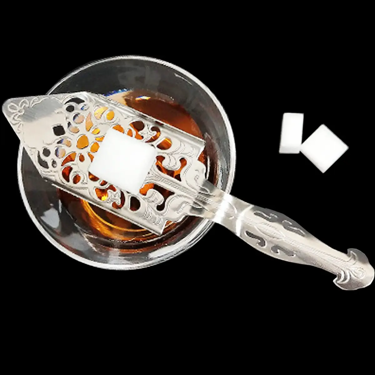 NSBELL 2PCS Stainless Steel Absinthe Spoon 15.75cm (6.2 inch) | Vintage Cocktail Bar Filter - view 5