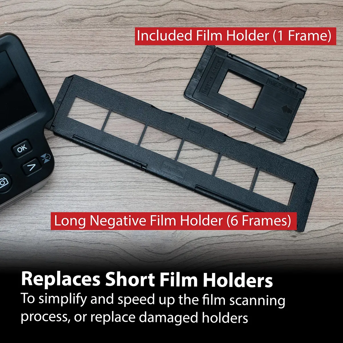 Magnasonic Long Tray Negative Film Holder for 35mm | Holds 6 Frames, Easy To Use, Protects Film Edges - view 3