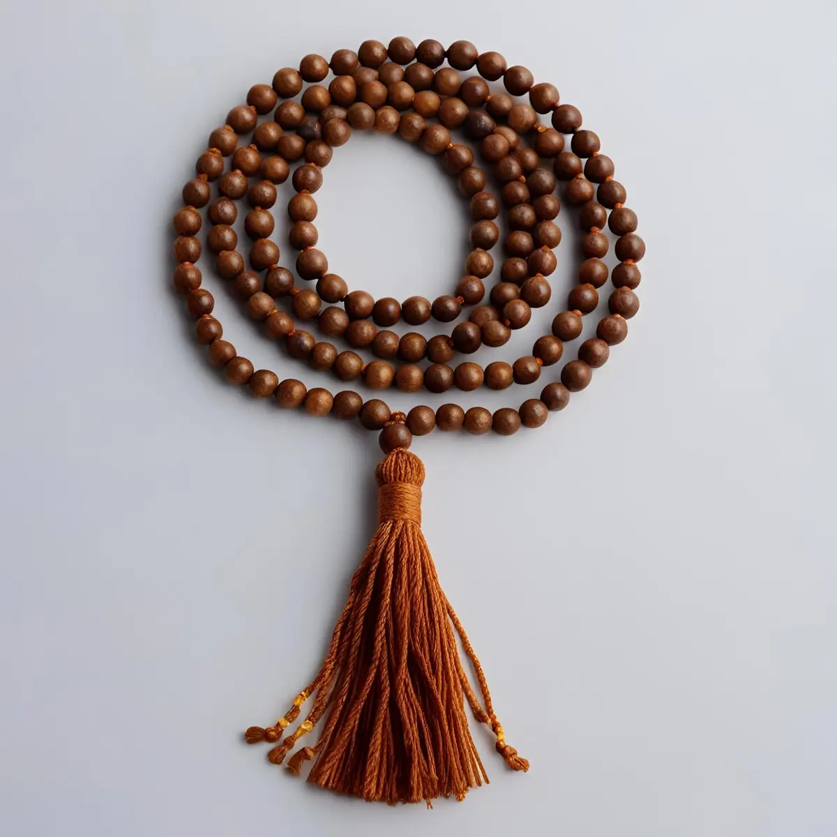 RDK SON'S Handmade Brown Sandalwood Japa Mala | 108 Prayer Beads | Fragrant Tassel Yoga Mala - view 2