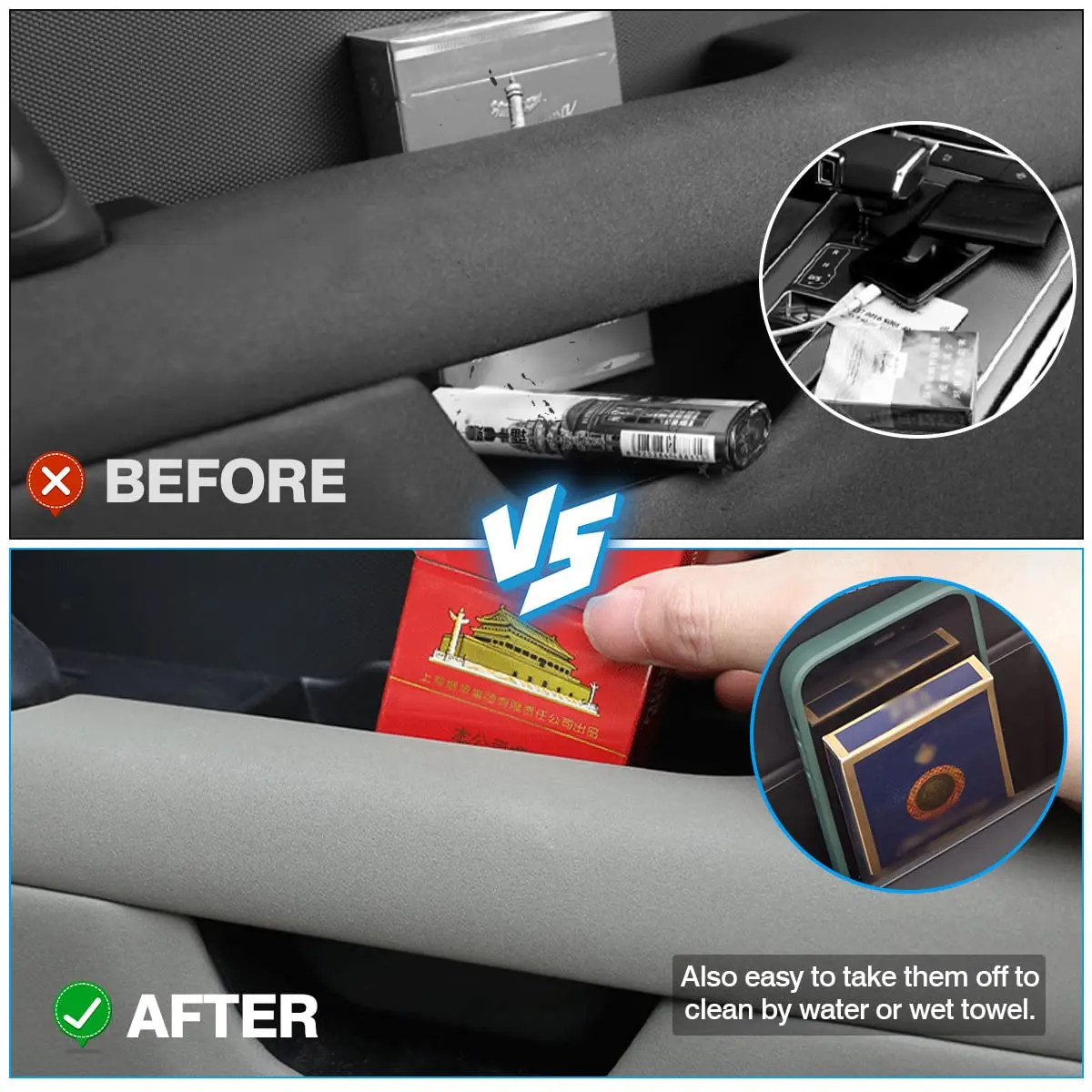 Karltys Door Side Storage Box for Land Rover Defender 90 110 130 2020-2024 2PCS | Grab Handle Pocket Tray - view 5