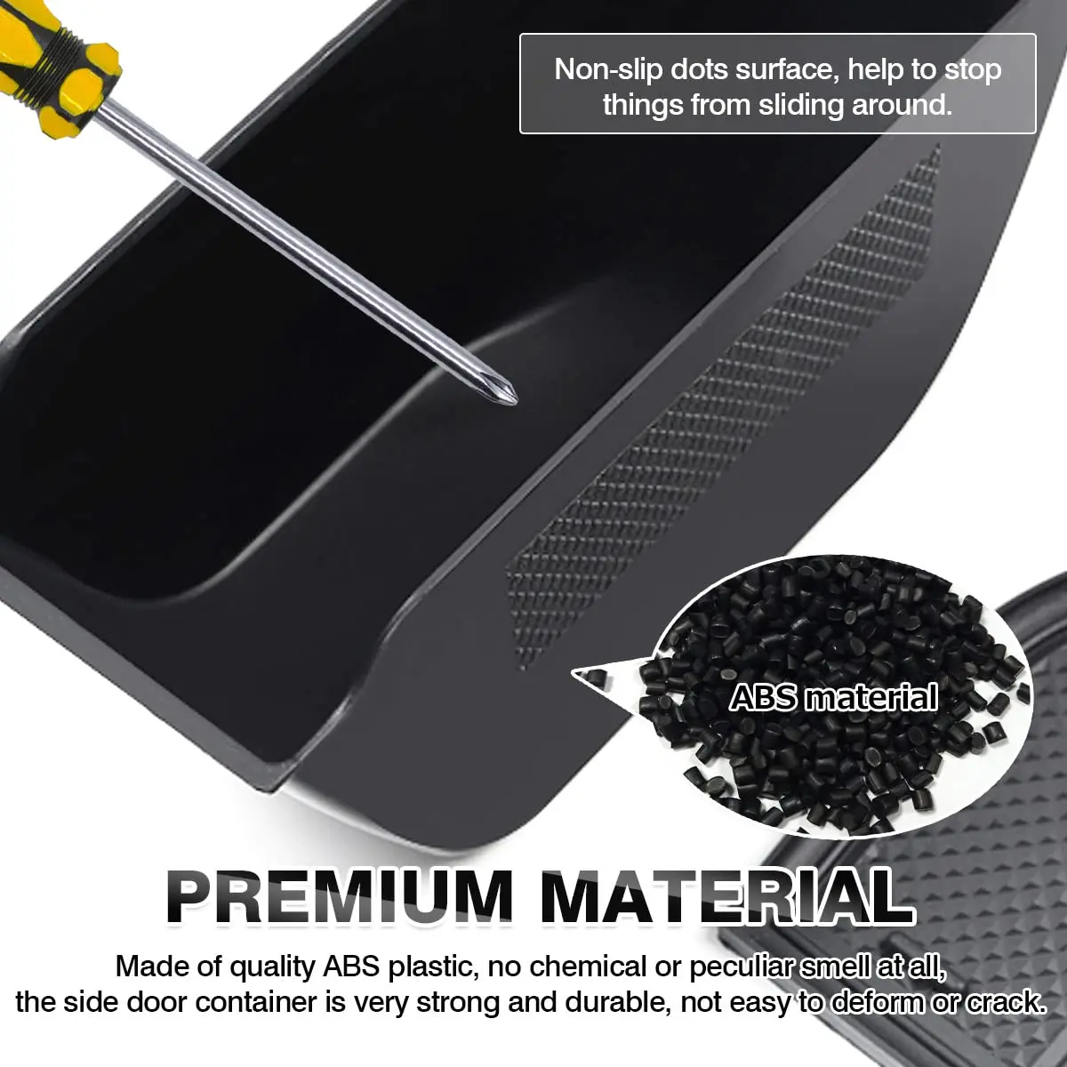 Karltys Door Side Storage Box for Land Rover Defender 90 110 130 2020-2024 2PCS | Grab Handle Pocket Tray - view 4