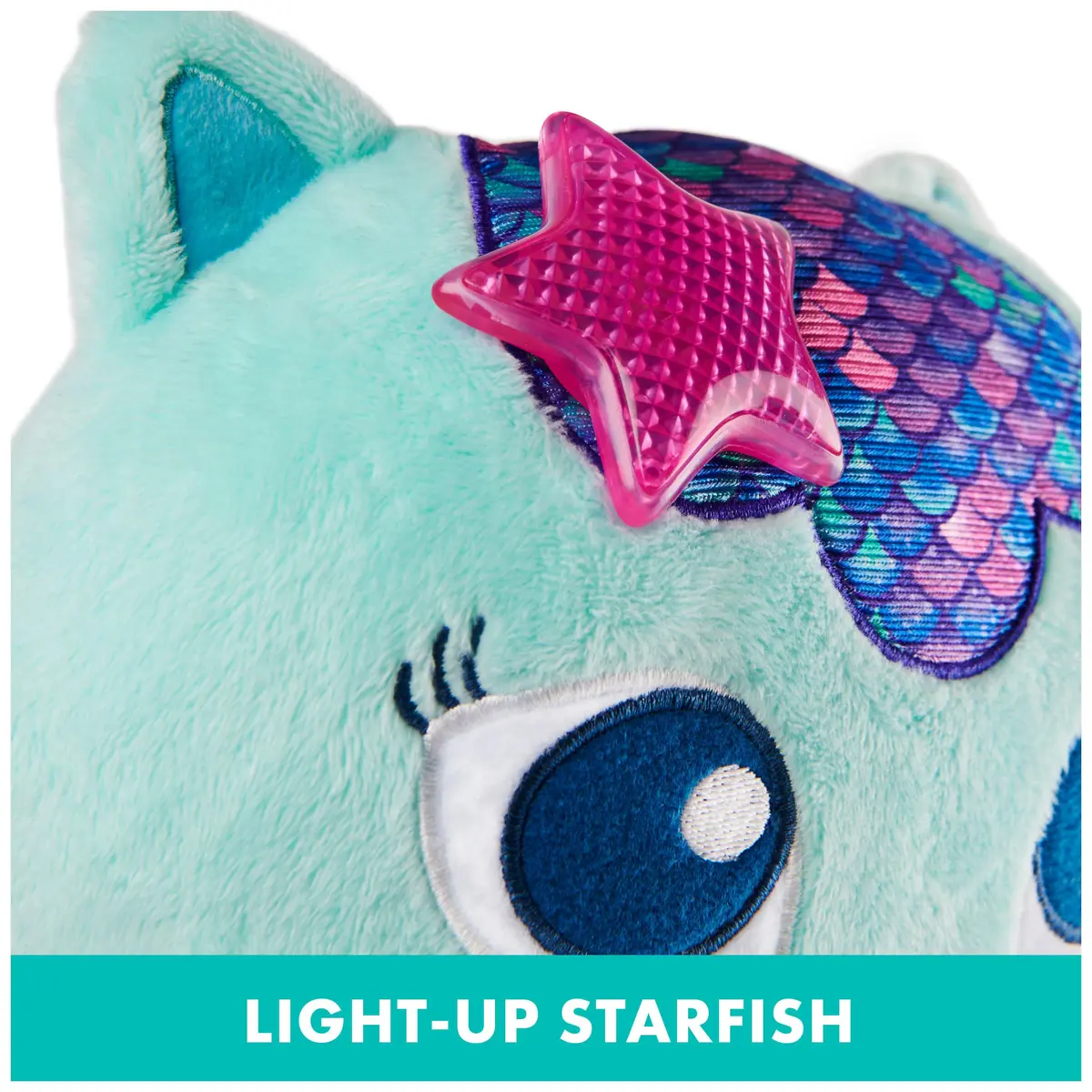 DREAMWORKS GABBY'S DOLLHOUSE 14-inch Talking MerCat Plush Toy for Kids Ages 3+ | Lights, Music & Phrases - view 5