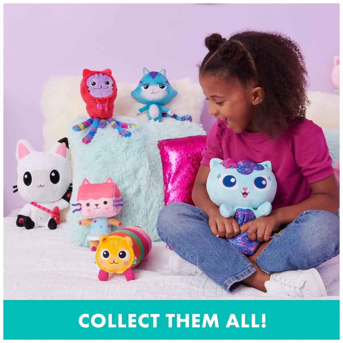 DREAMWORKS GABBY'S DOLLHOUSE 14-inch Talking MerCat Plush Toy for Kids Ages 3+ | Lights, Music & Phrases - view 6