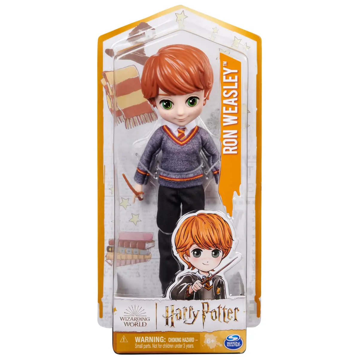 Wizarding World Ron Weasley 8-inch Doll with Hogwarts Uniform & Wand | Ages 6+ - view 2