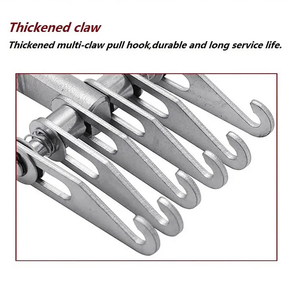 HiYi 6 Finger Metal Claw Dent Puller Tool, Heavy Duty 6-Claw Hook for Auto Body Repair | 0.31 kg (0.68 lb) - view 4