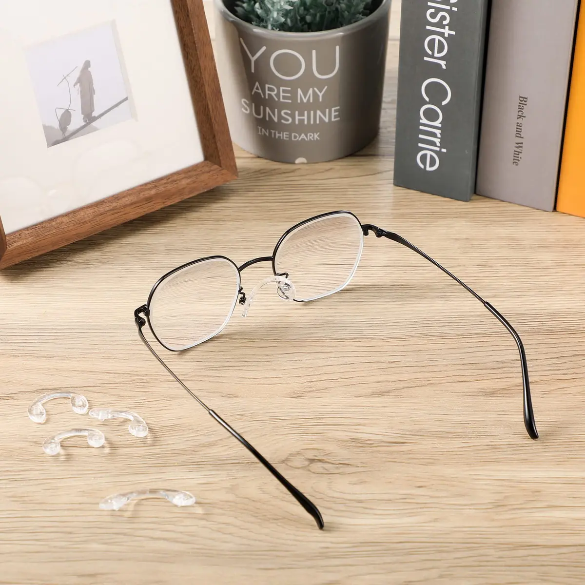 Weewooday Silicone Eyeglasses Nose Pads 24 Pcs | 3 Sizes, U Shape, Clear, Anti Slip, Reusable - view 5