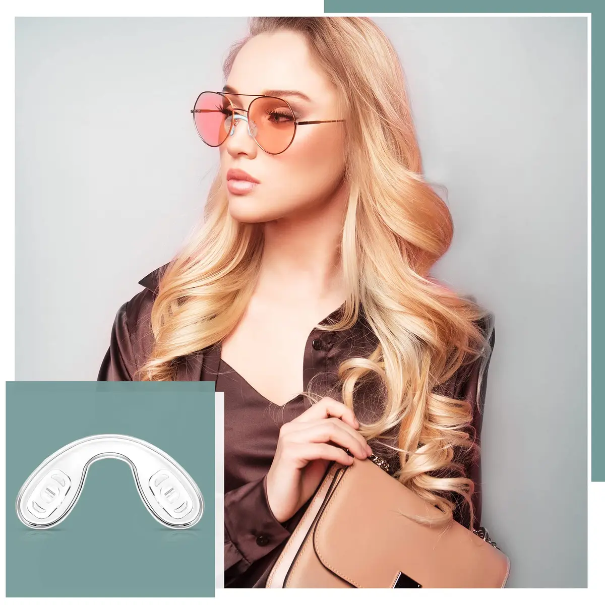 Weewooday Silicone Eyeglasses Nose Pads 24 Pcs | 3 Sizes, U Shape, Clear, Anti Slip, Reusable - view 7