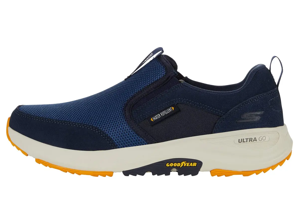 Skechers GOwalk Outdoor Men's Size 16 Navy/Yellow Athletic Slip-On Trail Hiking Shoes 2cm (0.78in) Heel | Water Repellent & Goodyear Traction - view 6