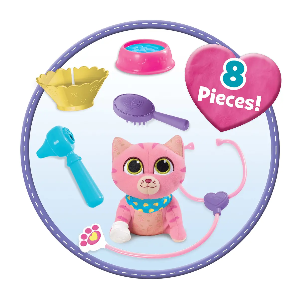 DOC MCSTUFFINS Disney Junior On-the-Go Pet Carrier & Accessories – Whispers, 5.5-inch Plush Toy, Kids Pretend Play for Ages 3+ - view 4