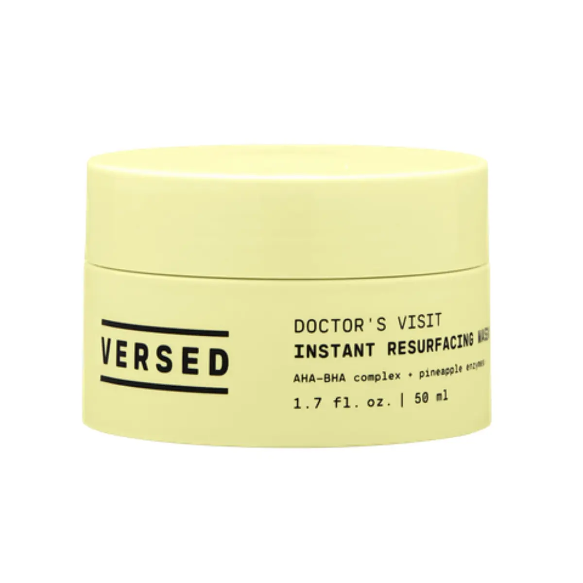 Versed Doctor’s Visit Instant Resurfacing Face Mask - AHA, BHA & Enzyme Exfoliating Mask | Brightening, Moisturizing, Vegan (1.7 fl oz) - main product image