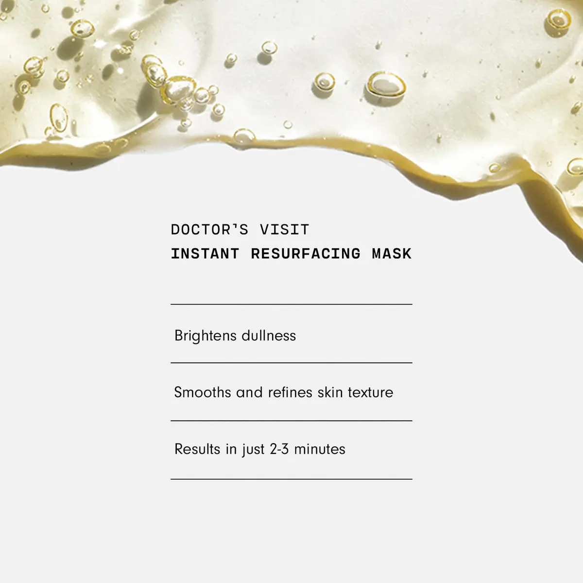 Versed Doctor’s Visit Instant Resurfacing Face Mask - AHA, BHA & Enzyme Exfoliating Mask | Brightening, Moisturizing, Vegan (1.7 fl oz) - view 5