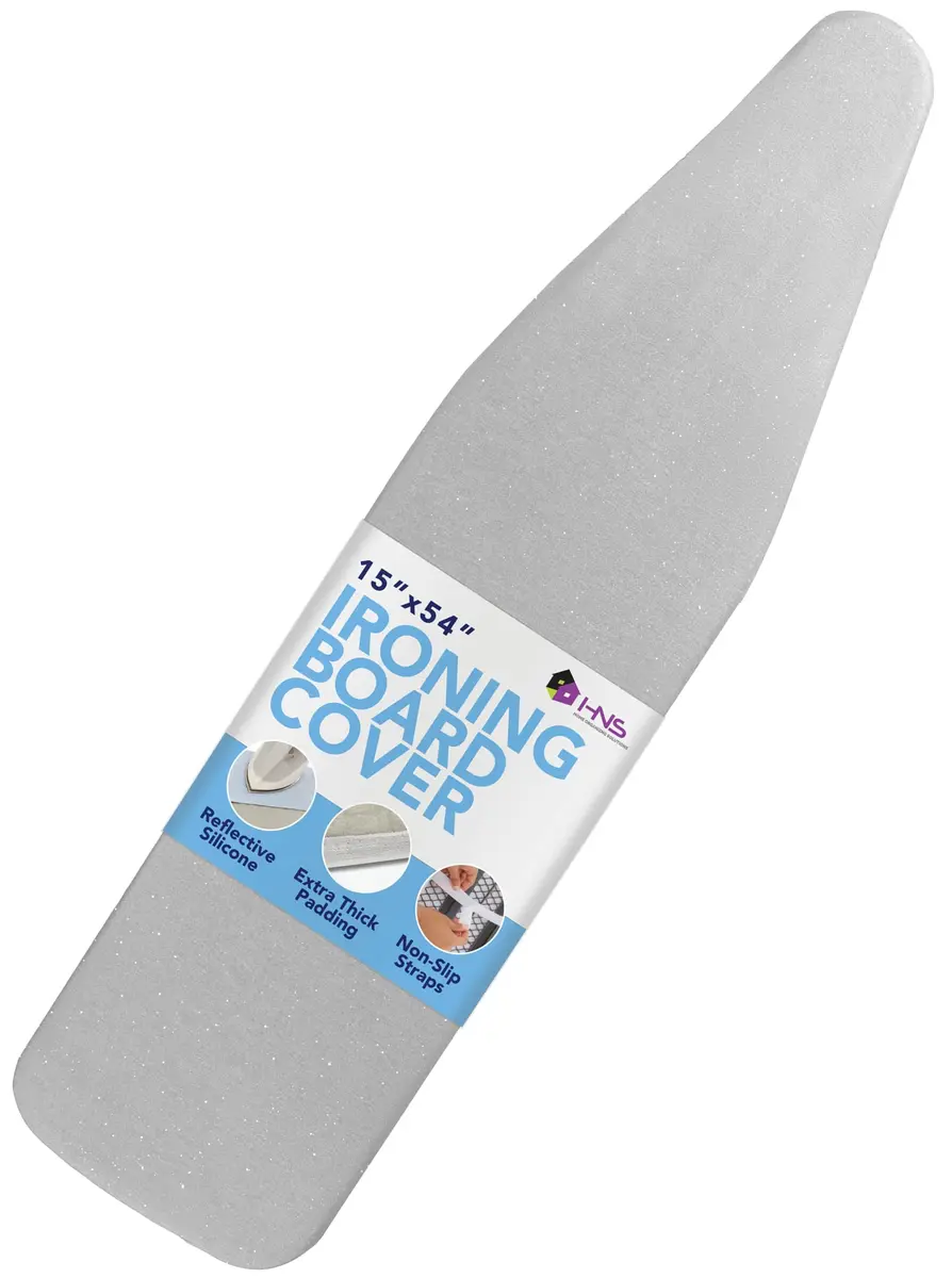 HOLDN’ STORAGE Ironing Board Cover 15 x 54 | Silicone-Coated, Scorch-Resistant, Tightly Fitted - main product image