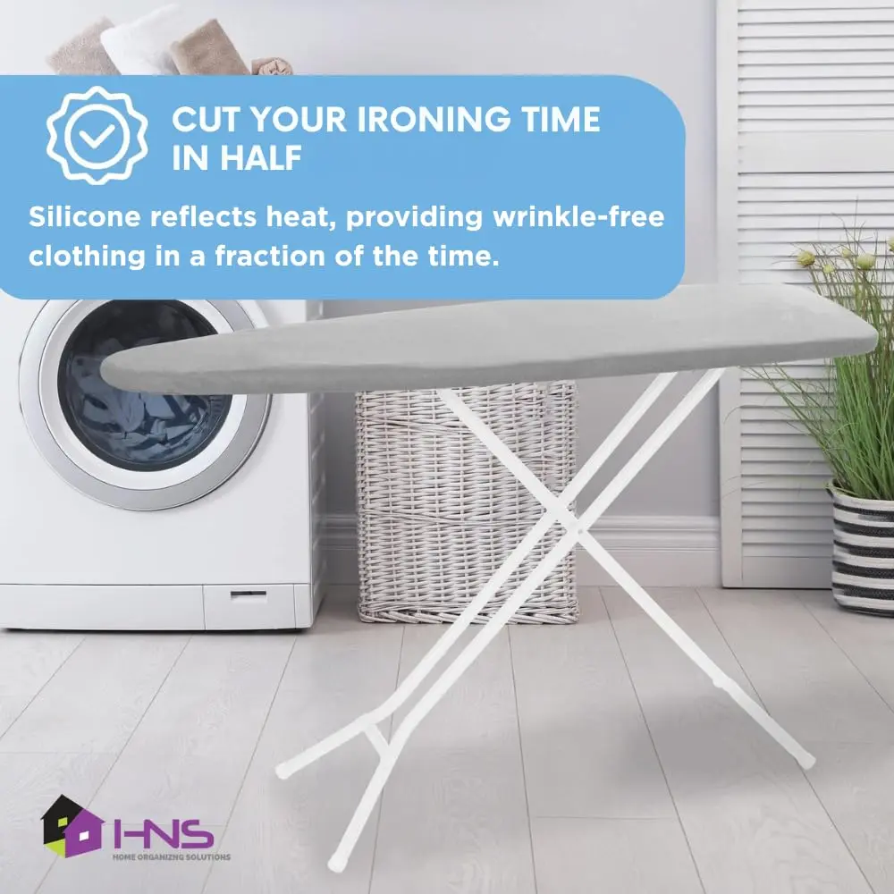 HOLDN’ STORAGE Ironing Board Cover 15 x 54 | Silicone-Coated, Scorch-Resistant, Tightly Fitted - view 6