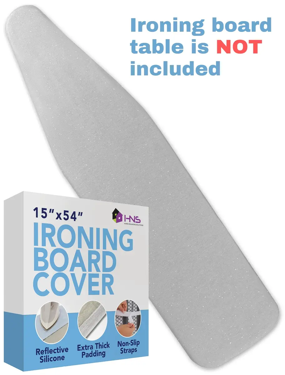 HOLDN’ STORAGE Ironing Board Cover 15 x 54 | Silicone-Coated, Scorch-Resistant, Tightly Fitted - view 4
