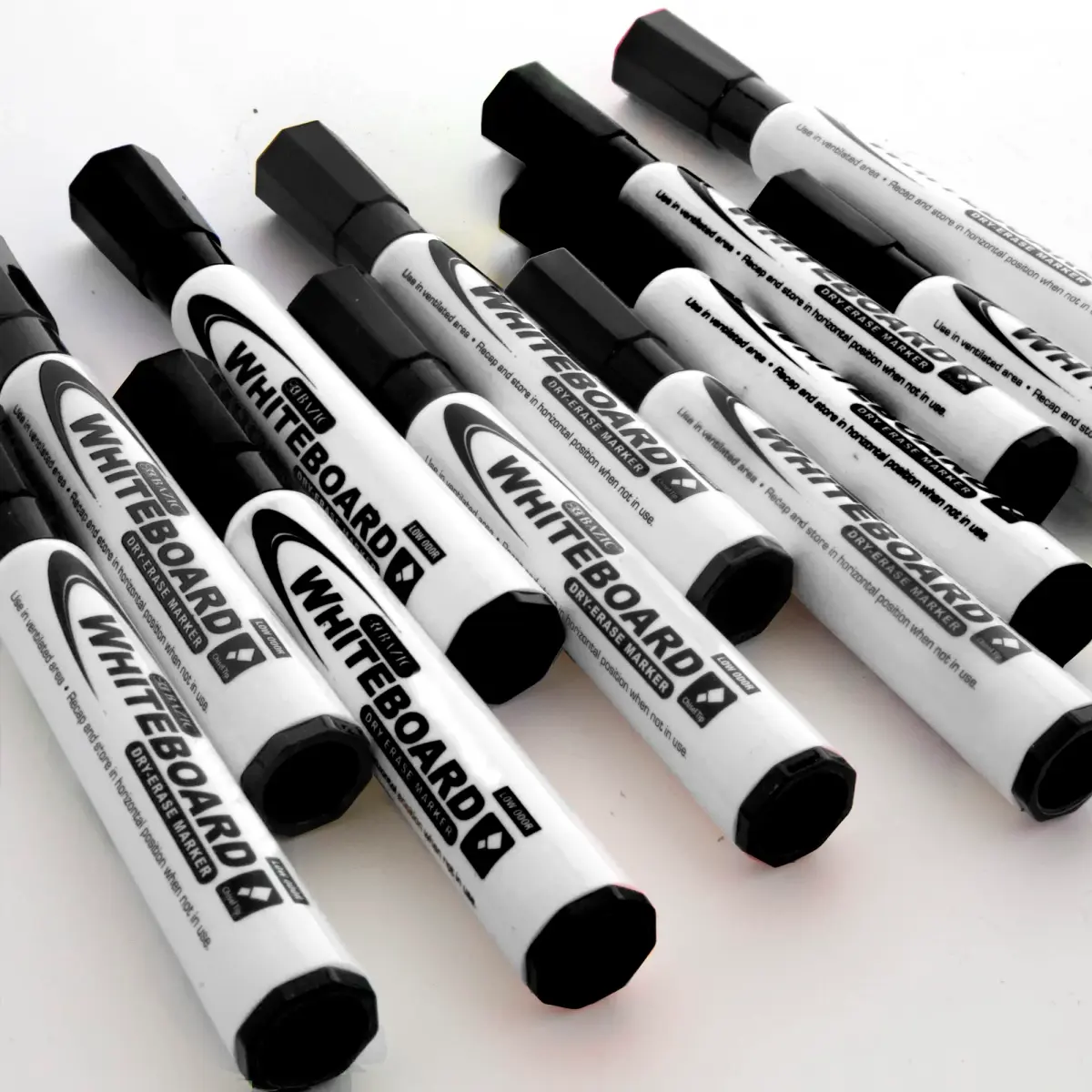 BAZIC Dry Erase Markers Black Chisel Tip 144 Count | Bulk Pack for Office & School - view 2
