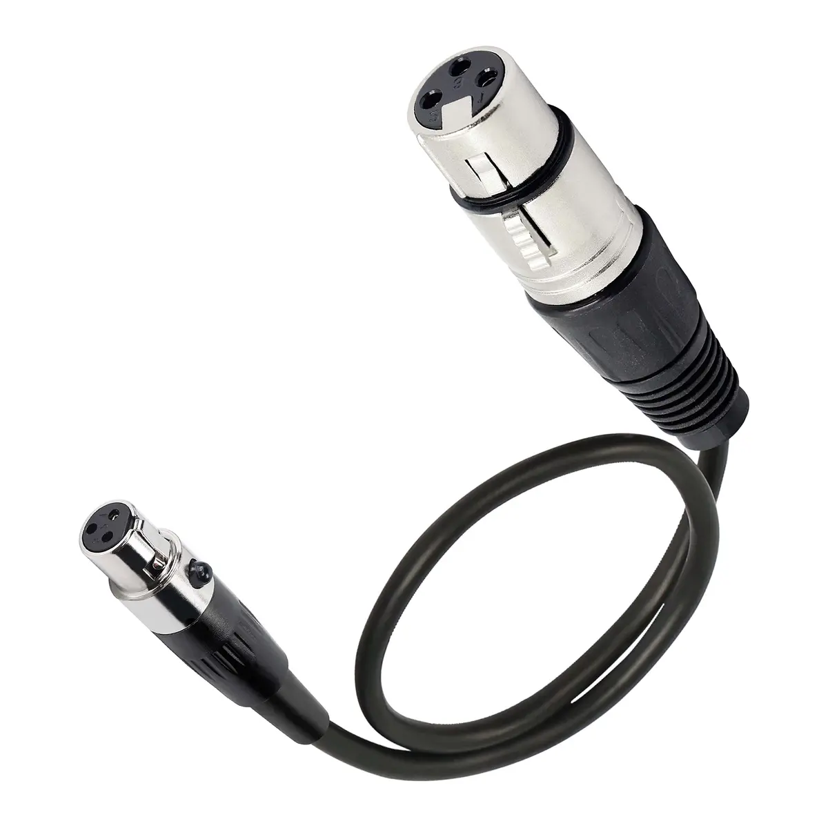 XMSJSIY Mini Female XLR to XLR Female Audio Cable Adapter 3 Pin | High-Quality Signal Transmission - main product image