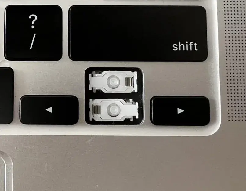Bfenown Replacement Up (Down) Arrow Keycap with Scissor Clip for MacBook Pro/Air 2019-2022 Models | Black Polycarbonate - view 2