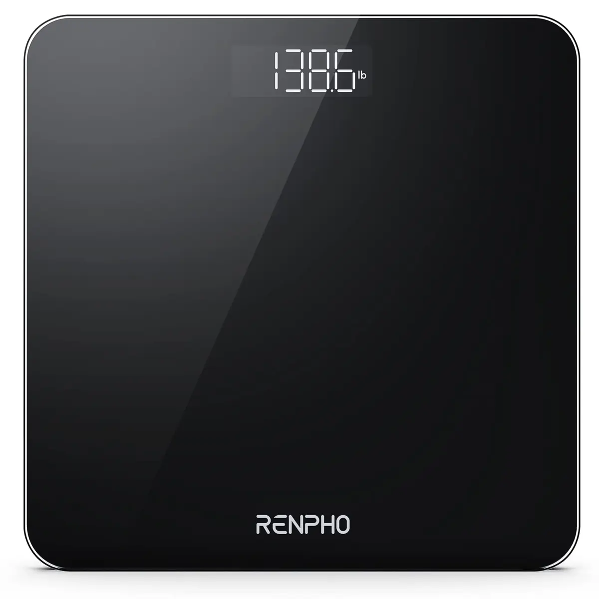 RENPHO Digital Bathroom Scale 180 kg (400 lb) Black | Highly Accurate Precision Sensors - main product image