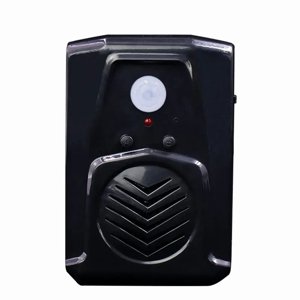 XYszpcgs PIR Motion Sensor Activated Sound Player Speaker Black | 4m (13ft) Detection Range - view 9