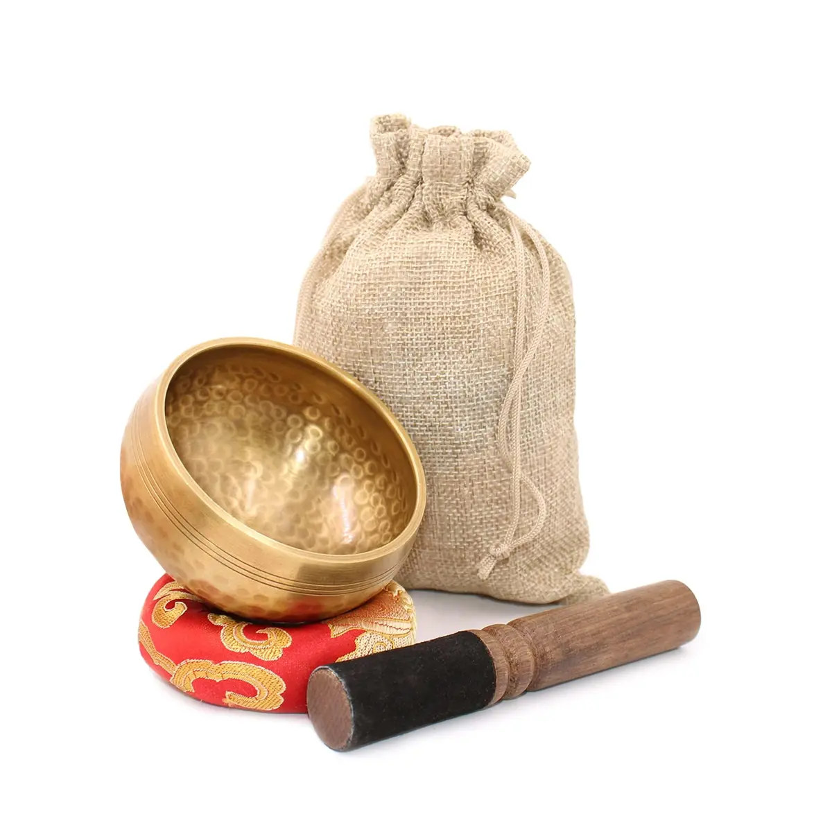 Lgooiin Tibetan Singing Bowls Set, 3.15 inch Handcrafted in Nepal | Chakra & Meditation Tool - main product image