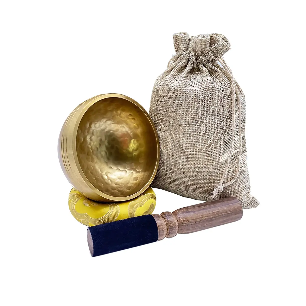 Lgooiin Tibetan Singing Bowls Set, 3.15 inch Handcrafted in Nepal | Chakra & Meditation Tool - view 7