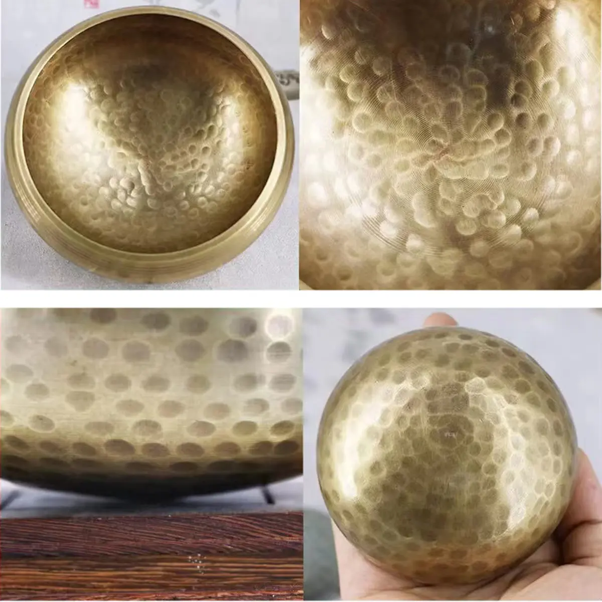 Lgooiin Tibetan Singing Bowls Set, 3.15 inch Handcrafted in Nepal | Chakra & Meditation Tool - view 3