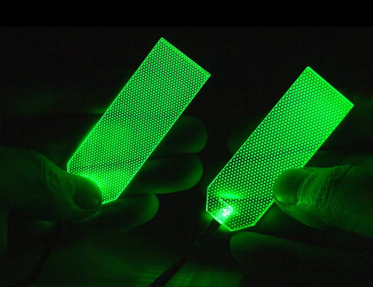 mlnyitus LED Helmet Light Kit Green | 32cm (12.6 in) Wire, Battery Powered - view 5