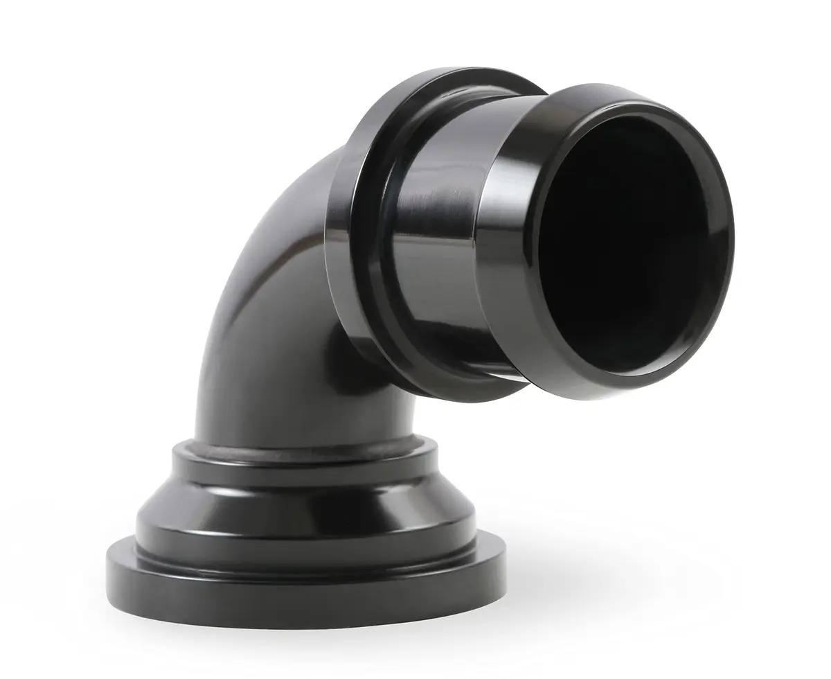 Holley 97-341 Water Neck Swivel 90 Degree Angle Black | Engine Swap Compatible, Corrosion-Resistant Aluminum - view 4