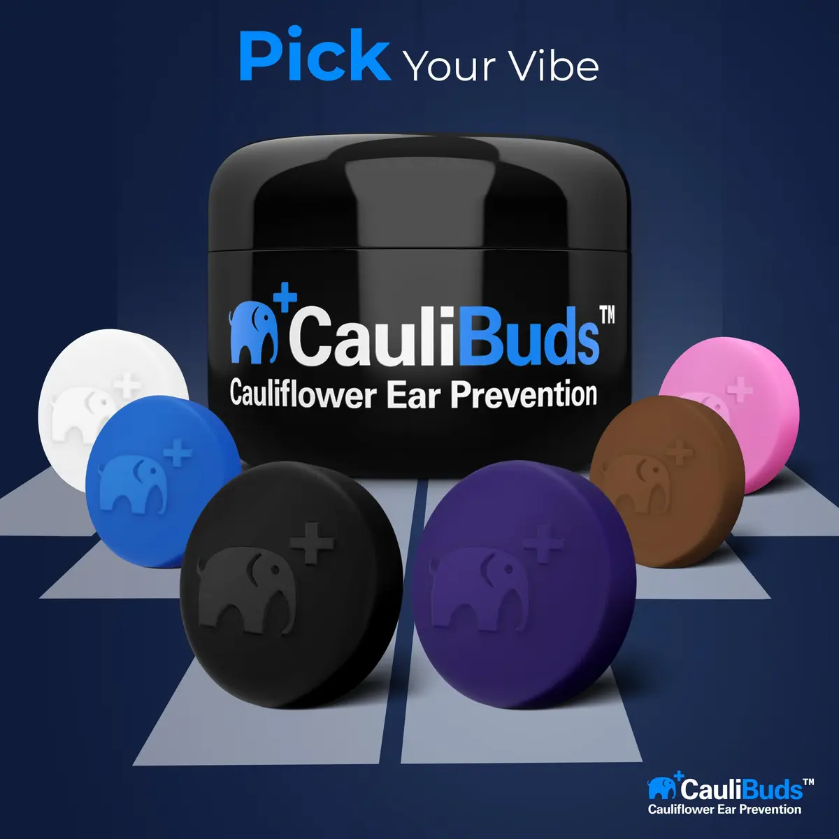 CauliBuds Cauliflower Ear Magnets, Silicone Compression Kit with Multiple Magnet Sizes for BJJ, Wrestling, MMA & Rugby, Use After Ear Draining (Pink) | Discreet, Non-Invasive Ear Recovery Solution - view 6