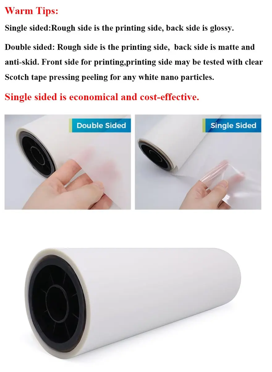 CALCA DTF Transfer Film Roll 11.8" x 328FT | Premium Hot Peel PET Heat Transfer Paper for T-Shirts - view 6