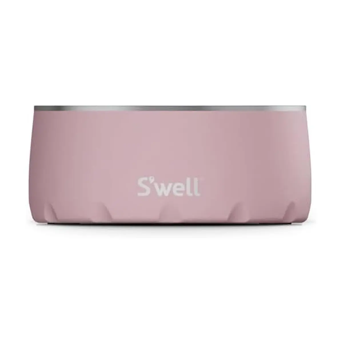 S'well Stainless Steel Pet Bowl 16oz (470ml) Pink Topaz | Non-Slip Base for Dogs - main product image