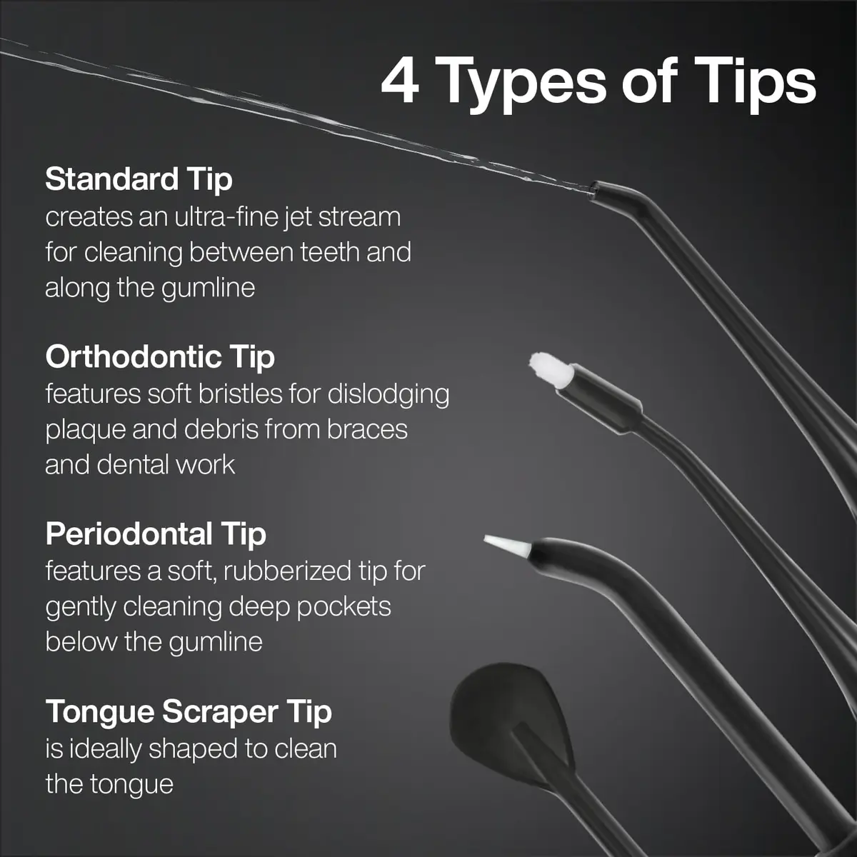 AquaSonic Aqua Flosser Cordless Rechargeable Water Flosser 500ml (16.9 Fl Oz) | Dentist Recommended for Deep Cleaning - view 8