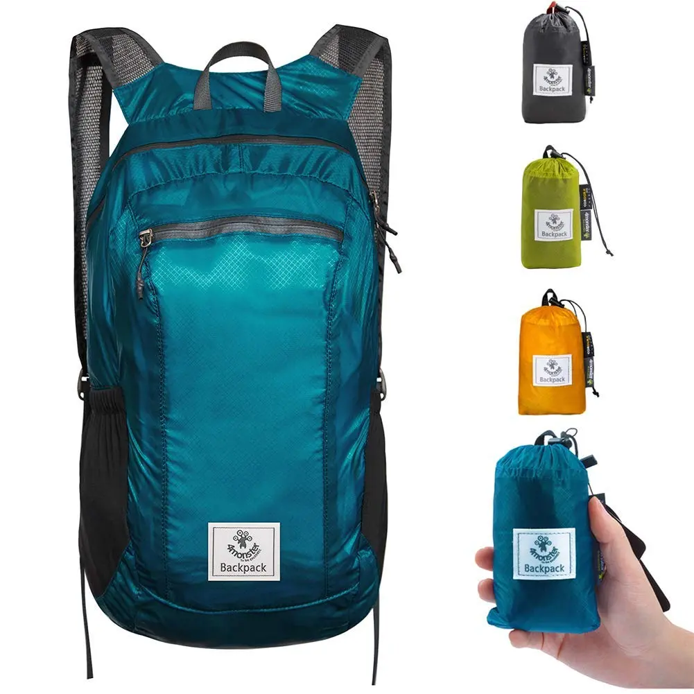 4Monster Water Resistant Backpack 32L | Ultra Lightweight & Packable for Travel & Outdoor (Blue, 32L) - main product image