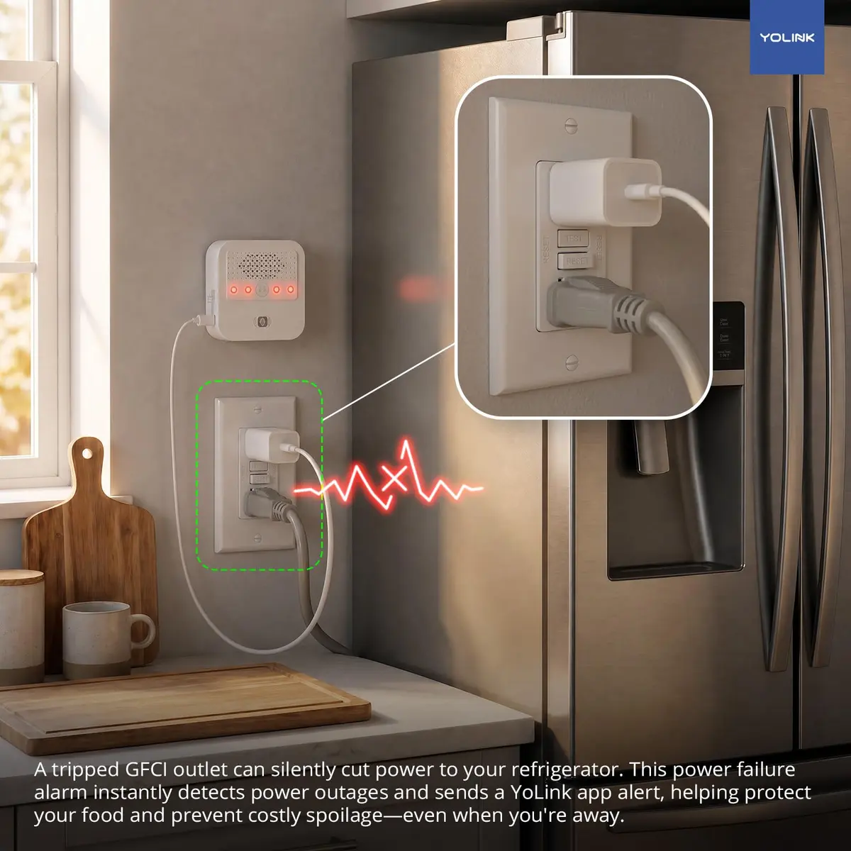YoLink Smart Power Failure Alarm, YS7106 | Long-Range Wireless Power Outage Detection - view 6